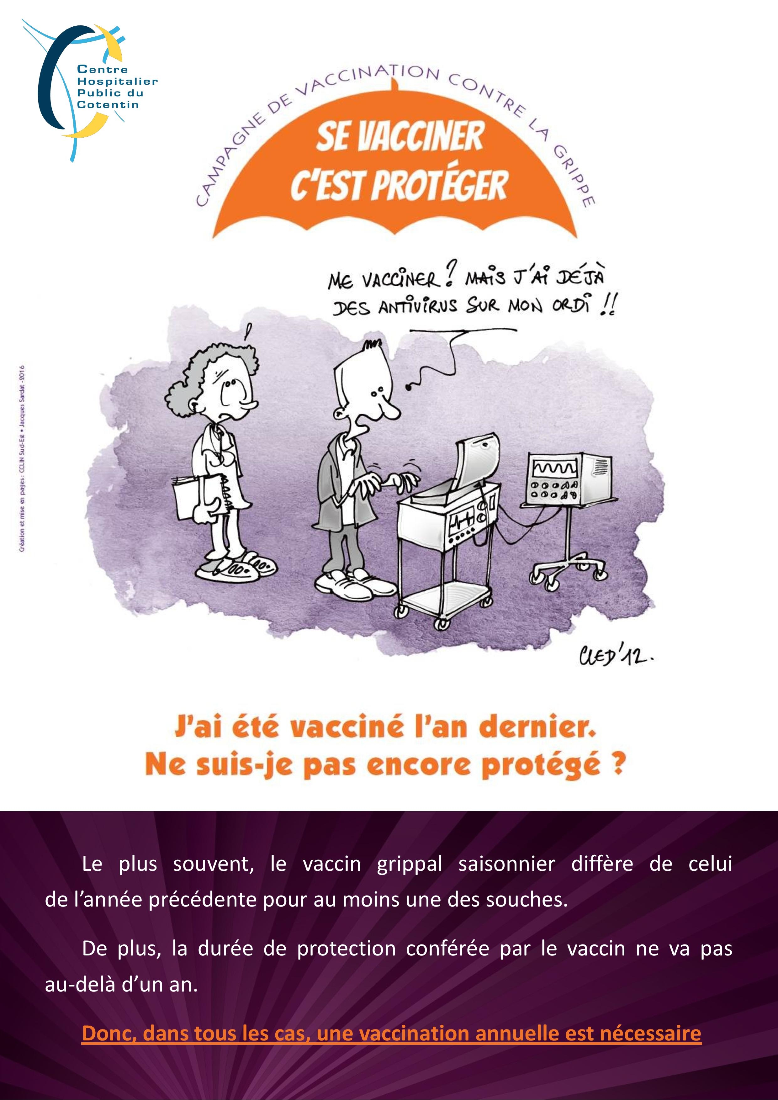 Chpc Actualit Grippe Les Vaccins Sont Arriv S